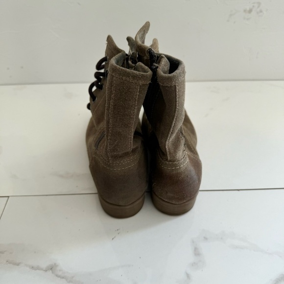 ROAN Affair by Bed Stu Suede Leather Combat Ankle Boots Sz Women's 6 - Picture 4 of 6